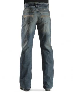 Cinch Men's Carter Relaxed Fit Boot Cut Jeans Med Stone -Cinch Shop 013723 GR P1 1