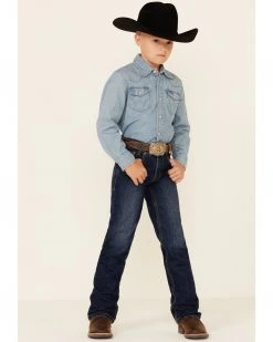 Cinch Boys' White Label Demin Straight Leg Jeans - Slim-8-18 Denim