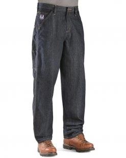 Cinch WRX Flame-Resistant Blue Label Carpenter Jeans For Men's Dark Rinse -Cinch Shop 086K69 S2 P2