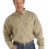 Cinch WRX Flame-Resistant Solid Khaki Shirt For Men's