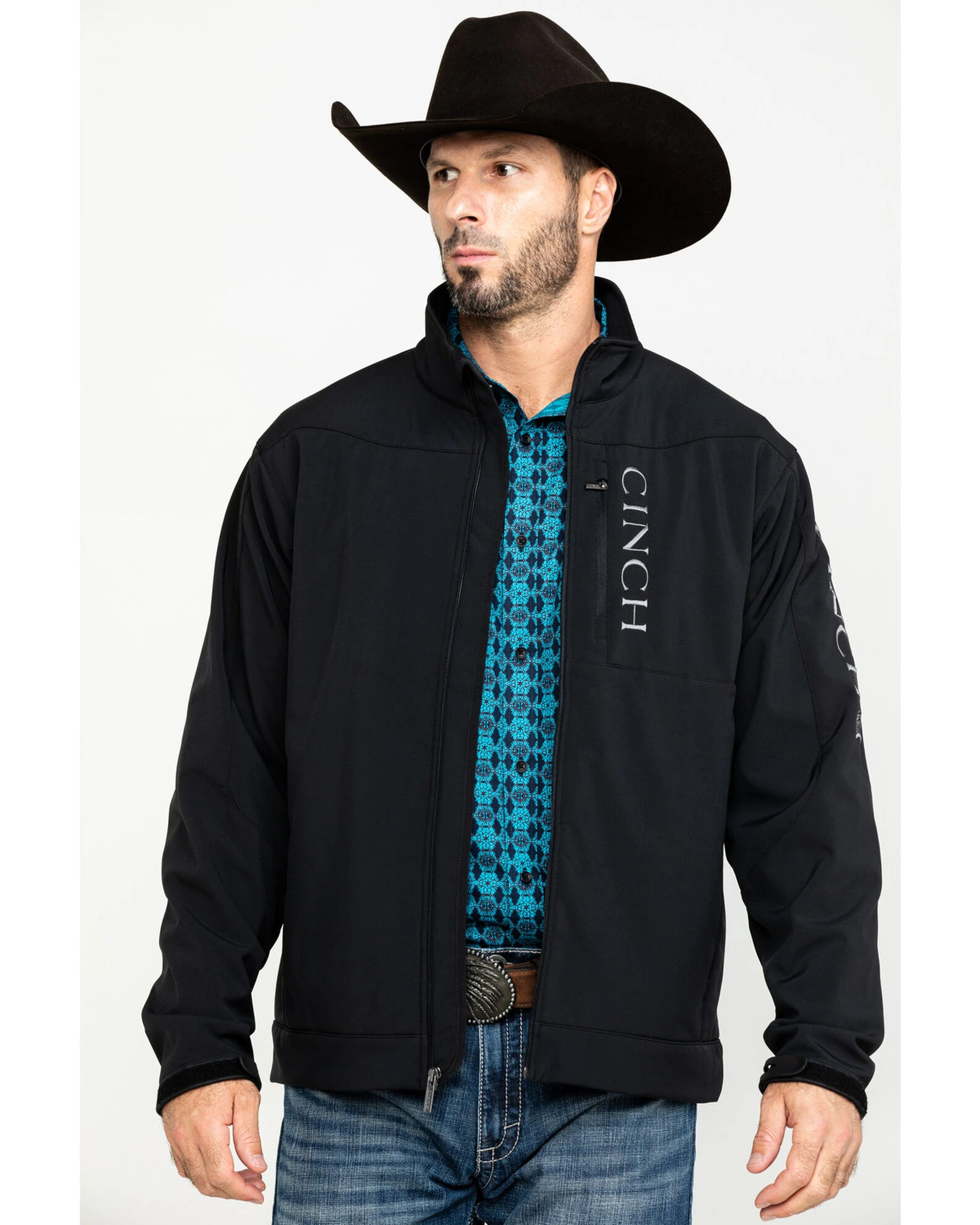Cinch Men's Black Concealed Carry Bonded Jacket 1 Cinch Men's Black Concealed Carry Bonded Jacket