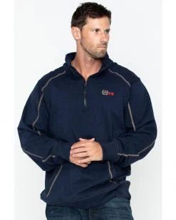 Cinch WRX Men's FR 1/4 Zip Work Pullover  Navy -Cinch Shop 2000240245 410 P1 1