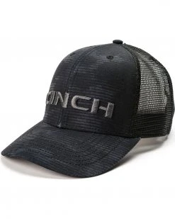Cinch Men's Embroidered Logo Mesh Trucker Cap Black