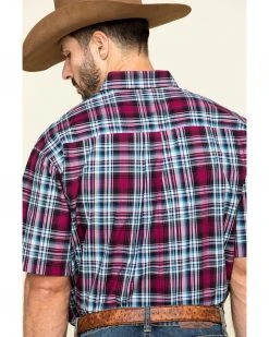 Cinch Men's Multi Plaid Plain Weave Short Sleeve Western Shirt  -Cinch Shop 2000293509 900 P5