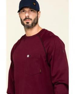 Cinch Men's FR Red Solid Long Sleeve Work Shirt  -Cinch Shop 2000293734 600 P3
