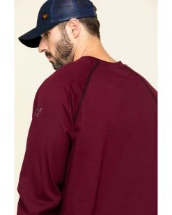 Cinch Men's FR Red Solid Long Sleeve Work Shirt  -Cinch Shop 2000293734 600 P5