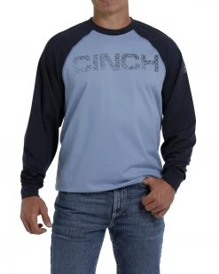 Cinch Men's FR Raglan Stretch Long Sleeve Work Shirt