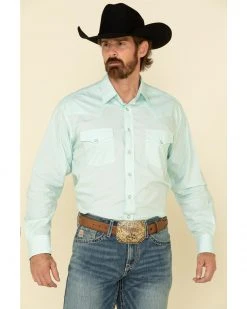 Cinch Men's Paisley Print Long Sleeve Western Shirt  Light Blue -Cinch Shop 2000325101 450 P1 1