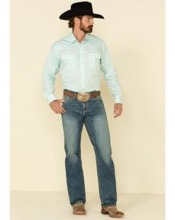 Cinch Men's Paisley Print Long Sleeve Western Shirt  Light Blue -Cinch Shop 2000325101 450 P3