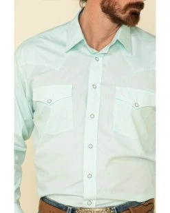 Cinch Men's Paisley Print Long Sleeve Western Shirt  Light Blue -Cinch Shop 2000325101 450 P4