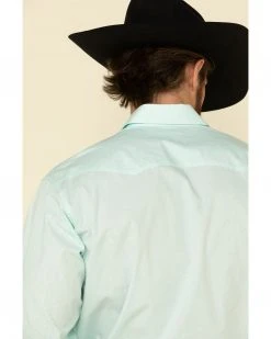 Cinch Men's Paisley Print Long Sleeve Western Shirt  Light Blue -Cinch Shop 2000325101 450 P5