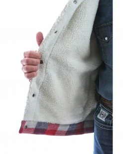 Cinch Men's Multi Plaid Sherpa Lined Trucker Jacket -Cinch Shop 2000328482 900 P5
