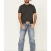Cinch Men's Grant Light Stone Performance Stretch Relaxed Bootcut Jeans  Indigo