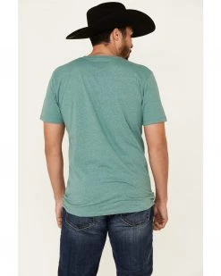 Cinch Men's Heather Green Circle Logo Graphic Short Sleeve T-Shirt  -Cinch Shop 2000331367 300 P5