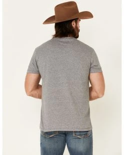 Cinch Men's Grey Lead Don't Follow Circle Graphic Short Sleeve T-Shirt  -Cinch Shop 2000331369 020 P4