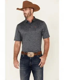 Cinch Men's Arena Flex Solid Navy Short Sleeve Polo Shirt