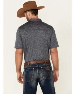 Cinch Men's Arena Flex Solid Navy Short Sleeve Polo Shirt -Cinch Shop 2000335341 410 P4