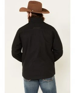 Cinch Men's Solid Black CC Texture Zip-Front Bonded Jacket - Big -Cinch Shop 2000345482 001 P4