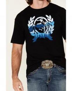Cinch Men's Black Crest Logo Short Sleeve T-Shirt  -Cinch Shop 2000345607 001 P3