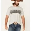 Cinch Men's Heather Grey Rodeo Brand Graphic Short Sleeve T-Shirt 
