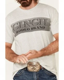 Cinch Men's Heather Grey Rodeo Brand Graphic Short Sleeve T-Shirt  -Cinch Shop 2000345611 020 P3