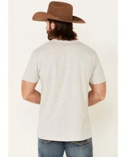 Cinch Men's Heather Grey Rodeo Brand Graphic Short Sleeve T-Shirt  -Cinch Shop 2000345611 020 P4