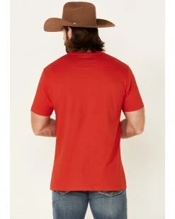 Cinch Men's Red Lead Don't Follow Mountain Graphic Short Sleeve T-Shirt  -Cinch Shop 2000345614 600 P4