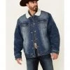 Cinch Men's Indigo Denim Sherpa Lined Snap-Front Trucker Jacket - Big  Blue