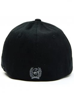 Cinch Men's Black Raised Silicone Logo Fitted Flex-Fit Ball Cap  -Cinch Shop 2000348674 001 P3