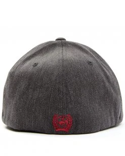Cinch Men's Heather Grey Logo Patch Fitted Flex-Fit Ball Cap  -Cinch Shop 2000348675 070 P3