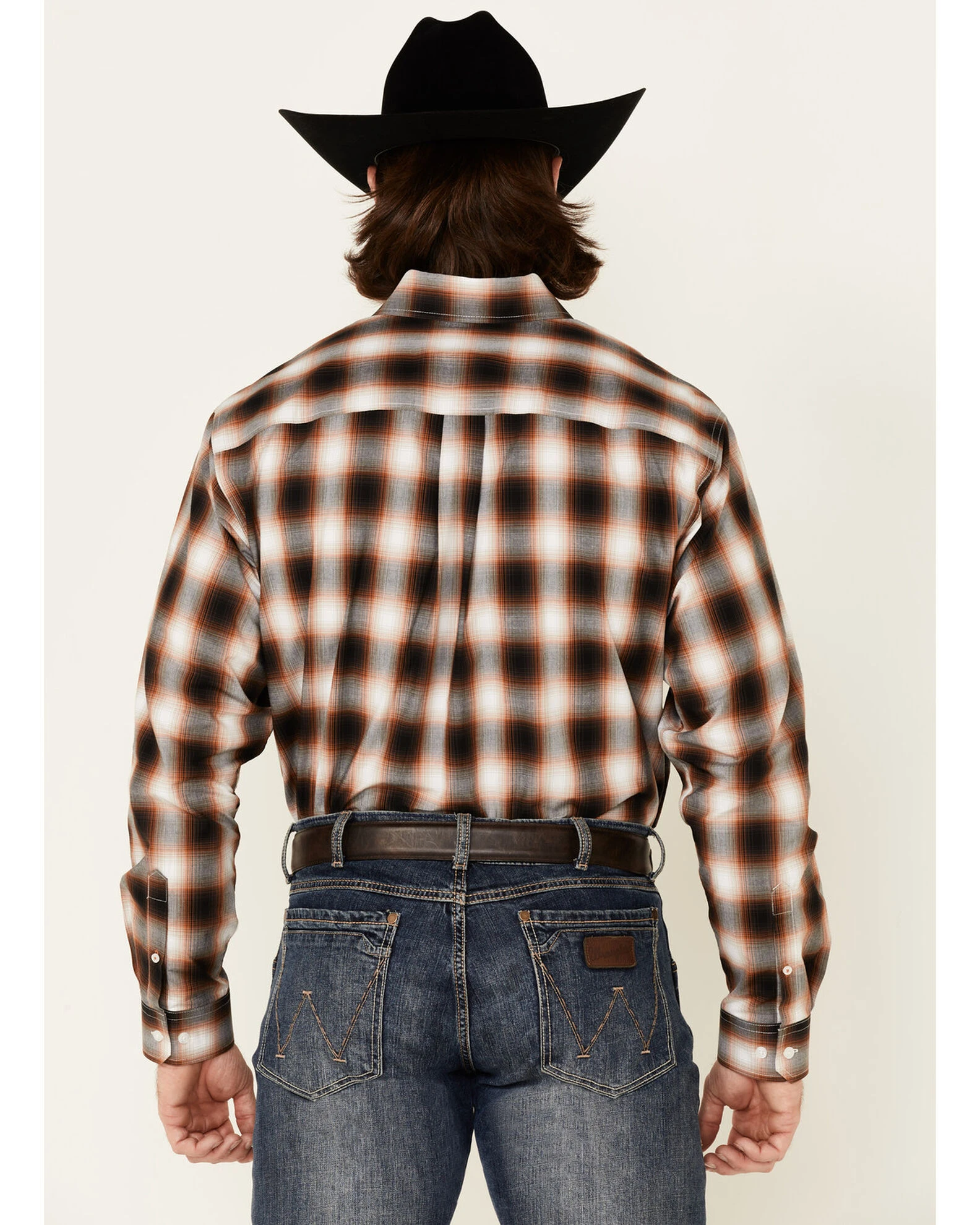 Cinch Men's White Large Plaid Long Sleeve Button-Down Western Shirt 4 Cinch Men's White Large Plaid Long Sleeve Button-Down Western Shirt - Image 4