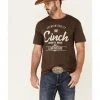 Cinch Men's Brown Vintage Logo Short Sleeve T-Shirt 