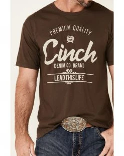 Cinch Men's Brown Vintage Logo Short Sleeve T-Shirt  -Cinch Shop 2000349436 200 P3