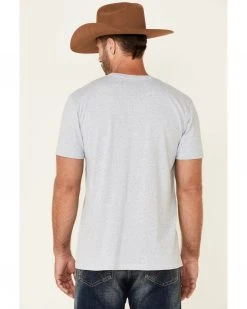 Cinch Men's Heather Light Grey Circle Logo Shor T Sleeve T-Shirt 7 Cinch Men's Heather Light Grey Circle Logo Shor T Sleeve T-Shirt -Cinch Shop 2000349438 020 P4