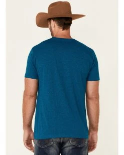 Cinch Men's Heather Teal Logo Brand Graphic Short Sleeve T-Shirt  -Cinch Shop 2000349439 442 P4