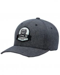 Cinch Men's Logo Patch Flex-Fit Solid-Back Ball Cap 
