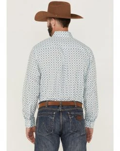 Cinch Men's Small Floral Print Long Sleeve Button-Down Western Shirt - Big  White -Cinch Shop 2000357792 100 P4