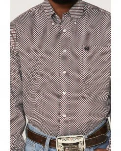 Cinch Men's Diamond Geo Stretch Western Shirt  Multi -Cinch Shop 2000357793 900 P3