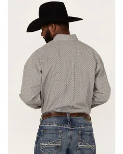 Cinch Men's Diamond Geo Print Long Sleeve Button-Down Western Shirt  White -Cinch Shop 2000357800 100 P4