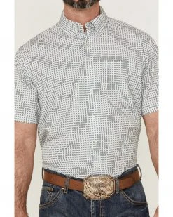Cinch Men's Geo Arena Flex Stretch Western Shirt  Grey -Cinch Shop 2000357819 020 P3