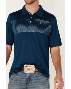 Cinch Men's Arena Flex Blue Chest Stripe Short Sleeve Polo Shirt 7 Cinch Men's Arena Flex Blue Chest Stripe Short Sleeve Polo Shirt -Cinch Shop 2000357839 400 P3