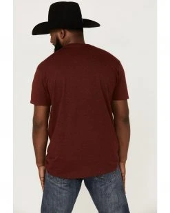 Cinch Men's Jeans 96' Mountain Graphic T-Shirt  Heather Red -Cinch Shop 2000357853 603 P4