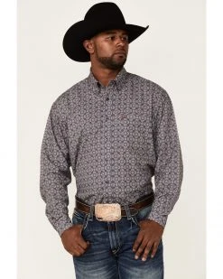 Cinch Men's Arena Flex Grey Medallion Geo Print Long Sleeve Button-Down Stretch Western Shirt 9 Cinch Men's Arena Flex Grey Medallion Geo Print Long Sleeve Button-Down Stretch Western Shirt -Cinch Shop 2000358770 020 P1 1