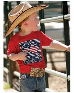 Cinch Toddler-Boys' Cinch Up Americana Logo Graphic T-Shirt
