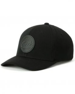 Cinch Men's Circle Logo Patch Flexfit Ball Cap Black