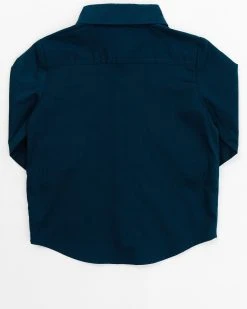 Cinch Infant-Boys' Long Sleeve Button-Down Shirt Teal 6 Cinch Infant-Boys' Long Sleeve Button-Down Shirt Teal -Cinch Shop 2000362827 442 P3