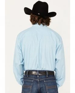 Cinch Men's Floral Medallion Print Western Shirt  Light Blue -Cinch Shop 2000363577 450 P4