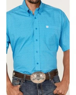 Cinch Men's Geo Print Short Sleeve Button-Down Western Shirt  -Cinch Shop 2000363600 400 P3