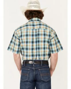 Cinch Men's Multi Plaid Short Sleeve Button-Down Western Shirt  -Cinch Shop 2000363601 900 P4