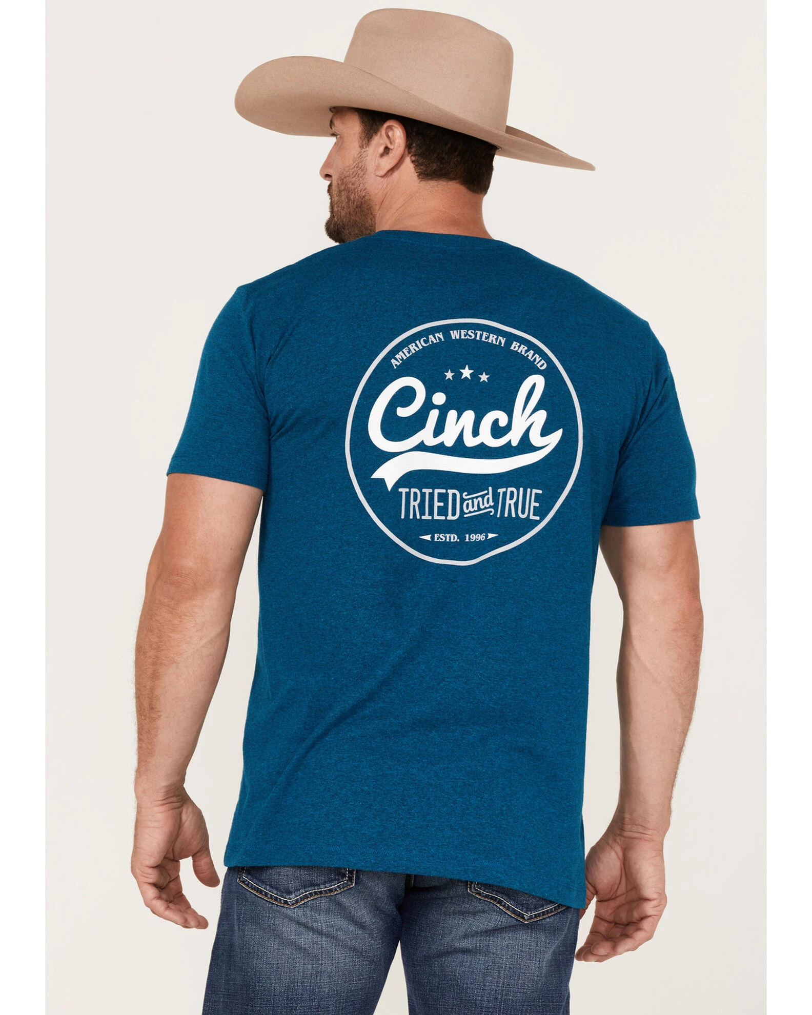 Cinch Men's Tried & True Logo Graphic Short Sleeve T-Shirt 4 Cinch Men's Tried & True Logo Graphic Short Sleeve T-Shirt - Image 4